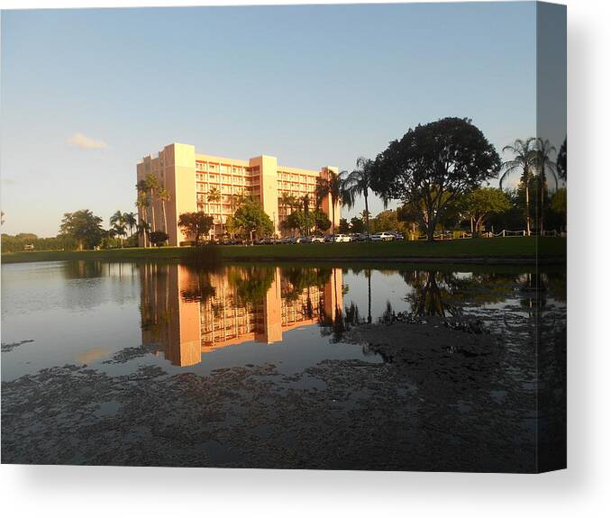 Reflections Canvas Print featuring the photograph Double Take by Sheila Silverstein