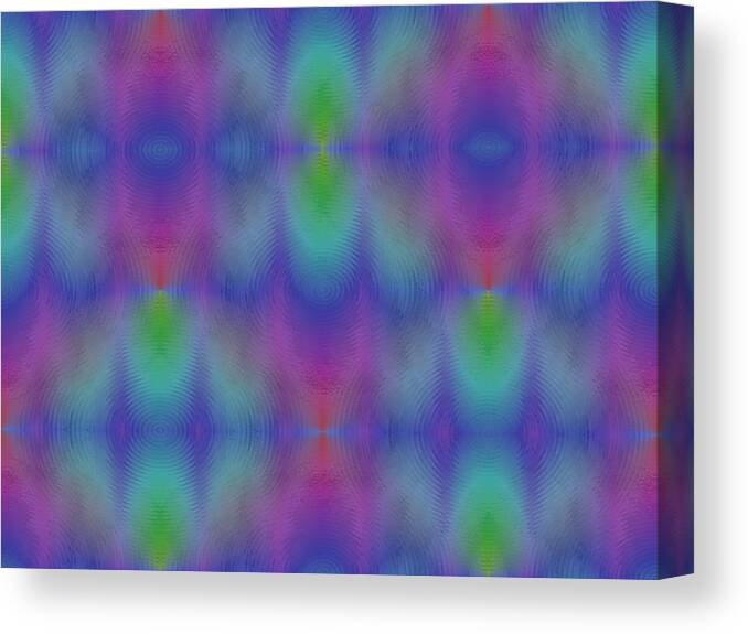 Abstract Canvas Print featuring the digital art Echo 1 by Tim Allen