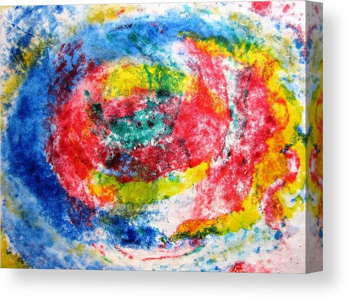  Canvas Print featuring the mixed media Eye After the Storm by Aimee Bruno