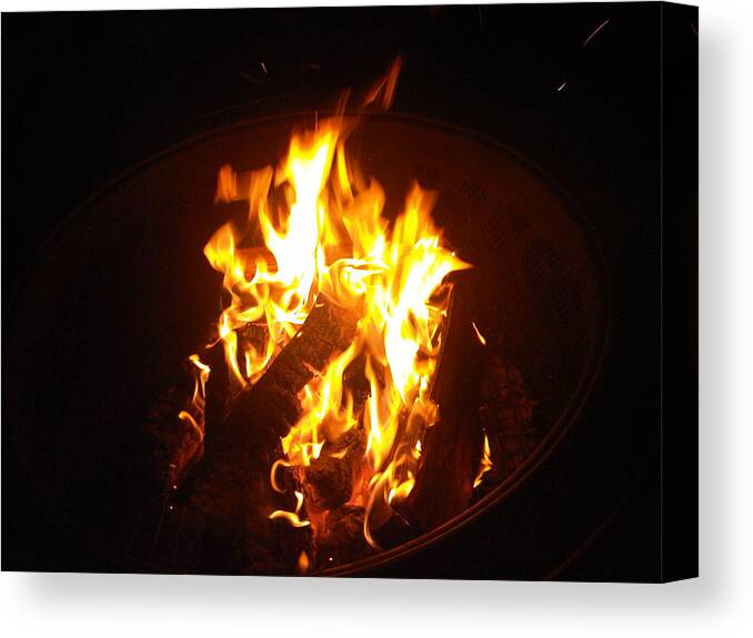 Fire Canvas Print featuring the photograph Fire Is Good by Michael Merry