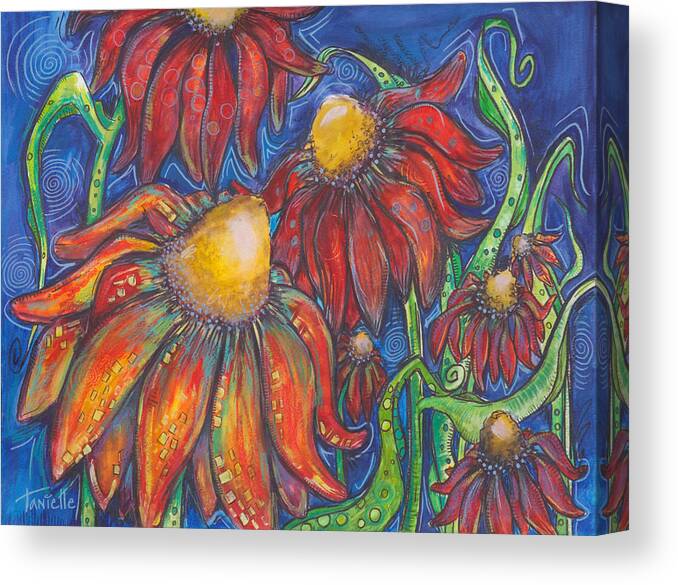 Nature Canvas Print featuring the painting Freedom by Tanielle Childers