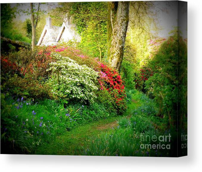 Garden Canvas Print featuring the photograph Gardens of The Old Rectory by Lainie Wrightson