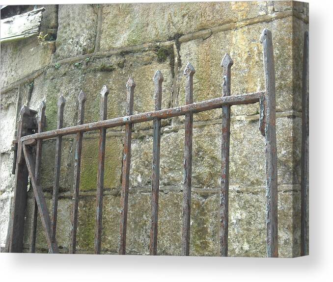 Ennis Canvas Print featuring the photograph Gate Top by Christophe Ennis