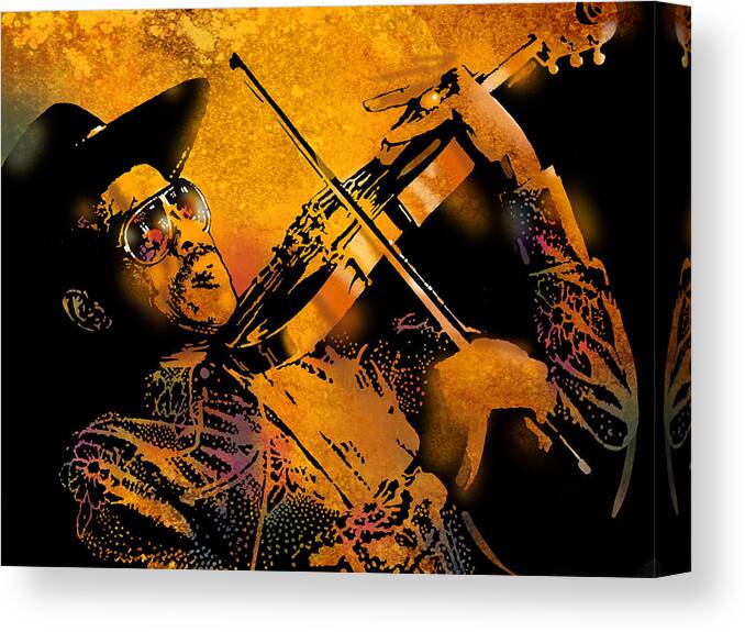 Blues Canvas Print featuring the painting Gatemouth by Paul Sachtleben