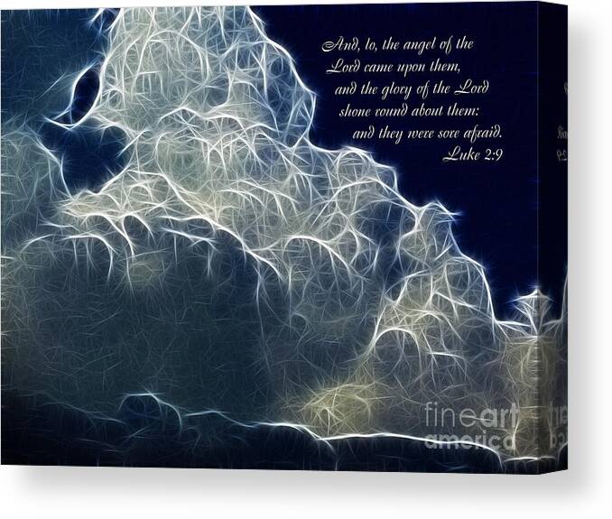 Glory Of The Lord Canvas Print featuring the painting Glory Of The Lord by Two Hivelys
