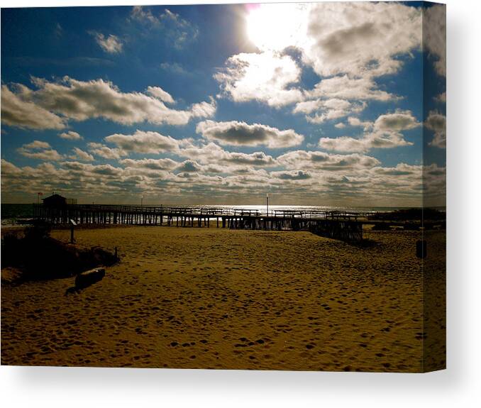 Landscape Canvas Print featuring the photograph Guided By Light by Joe Burns