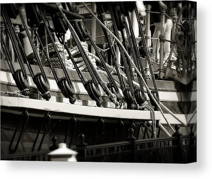 Hovind Canvas Print featuring the photograph HMS Bounty 6 by Scott Hovind