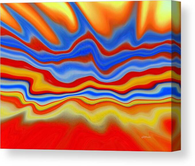 Airwaves Canvas Print featuring the digital art Jamming the Airwaves by Greg Reed Brown