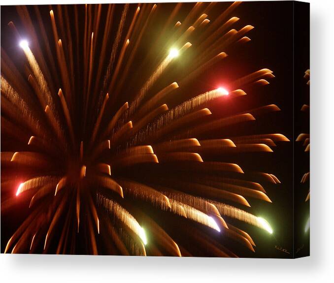 Fireworks Canvas Print featuring the photograph KaBOOM by Wendy McKennon