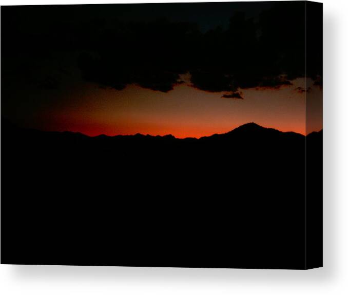  Canvas Print featuring the photograph Last Light by William McCoy