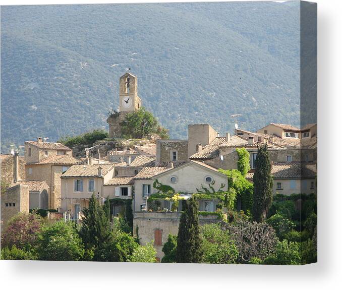 Lourmarin Canvas Print featuring the photograph Lourmarin in Provence by Carla Parris