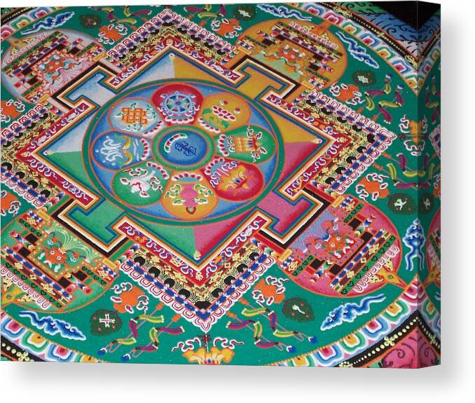 Mandala Canvas Print featuring the photograph Mandala by Sheila Silverstein