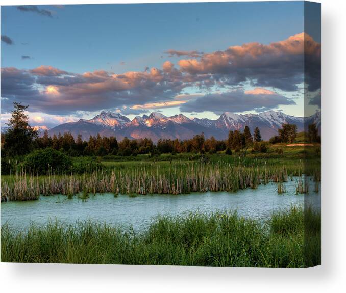 Mission Mountains Canvas Print featuring the photograph Mission Magic by Katie LaSalle-Lowery