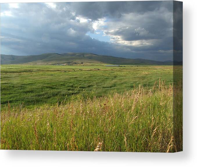 Montana Canvas Print featuring the photograph Montana openness by Marie-Claire Dole