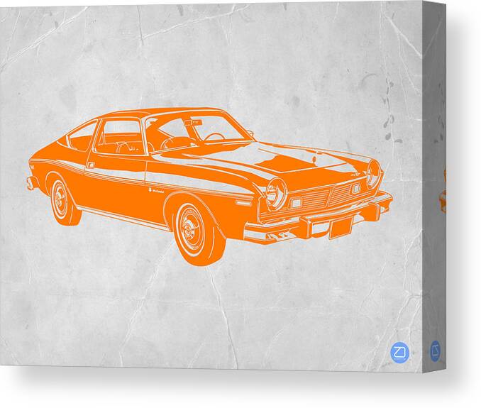 Muscle Car Canvas Print featuring the photograph Muscle car by Naxart Studio