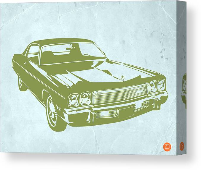 Auto Canvas Print featuring the photograph My Favorite Car 5 by Naxart Studio