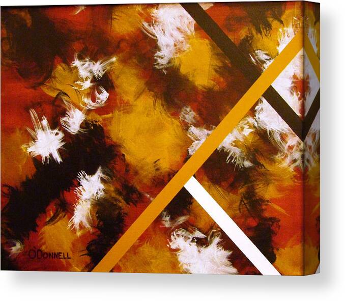 Abstract Canvas Print featuring the painting No. 1024 by Stephen P ODonnell Sr