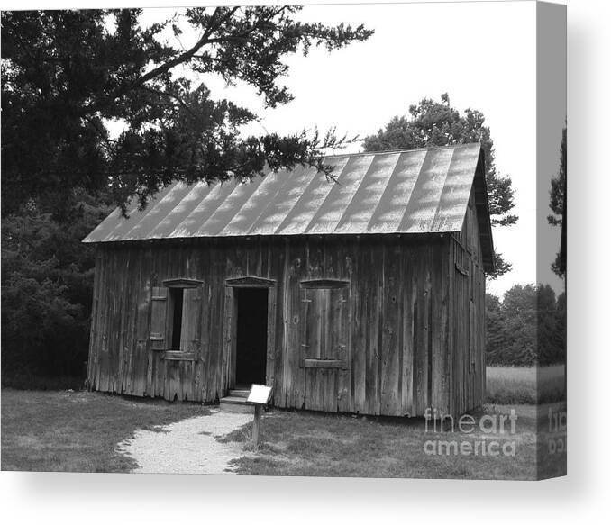 School Canvas Print featuring the photograph Old School by Yumi Johnson