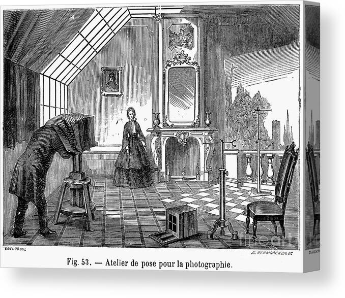 1876 Canvas Print featuring the photograph Photography, 1876 by Granger