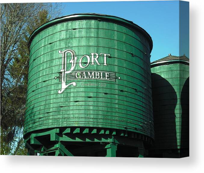 Port Gamble Canvas Print featuring the photograph Port Gamble by Kelly Manning