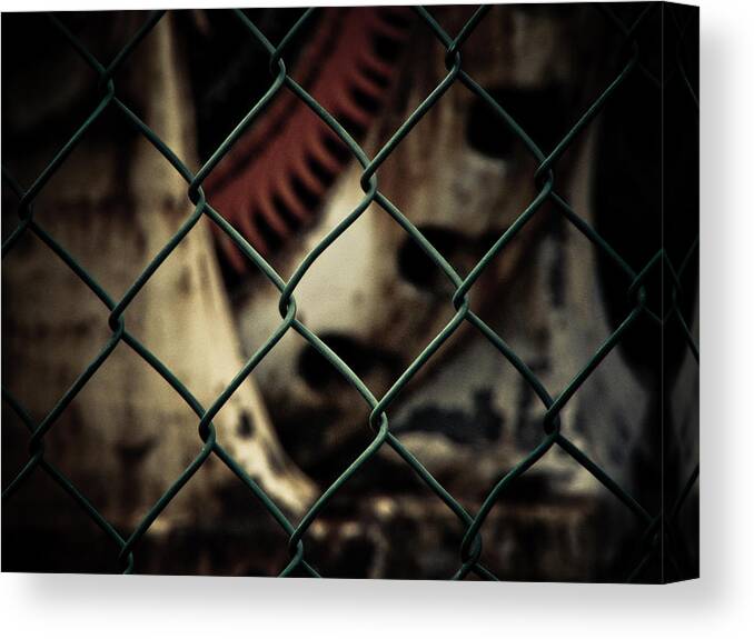 Fence Canvas Print featuring the photograph Putting up the Guard by Jessica Brawley