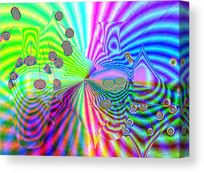 Rainbow Canvas Print featuring the digital art Rainbow Of Time by Joyce Dickens