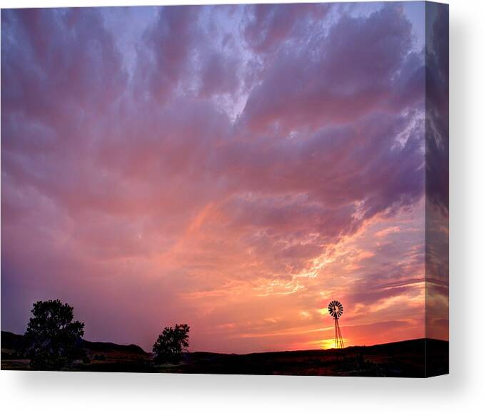 Clouds Canvas Print featuring the photograph Red Clouds by HW Kateley