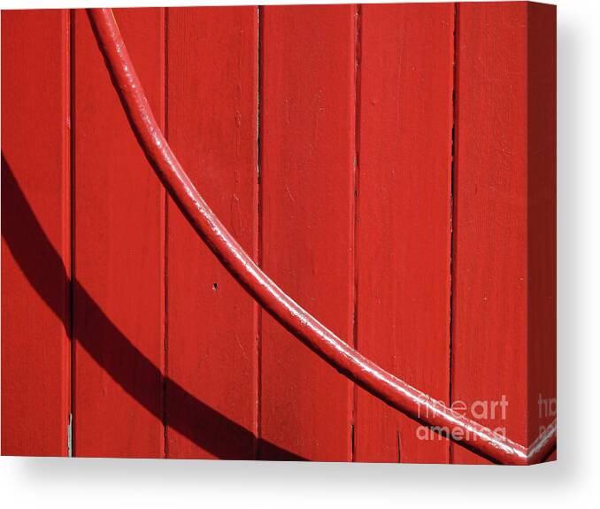 Still Life Canvas Print featuring the photograph Red Curve by Newel Hunter