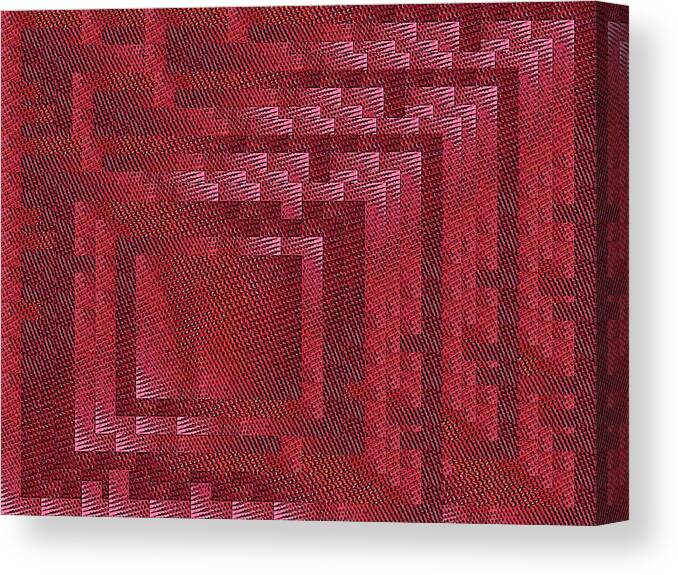 Abstract Canvas Print featuring the digital art Red Riding Hood 5 by Tim Allen