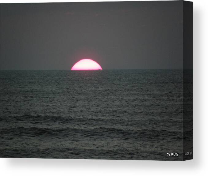 Sunrise Canvas Print featuring the photograph Rise Over Atlantic by Kim Galluzzo Wozniak