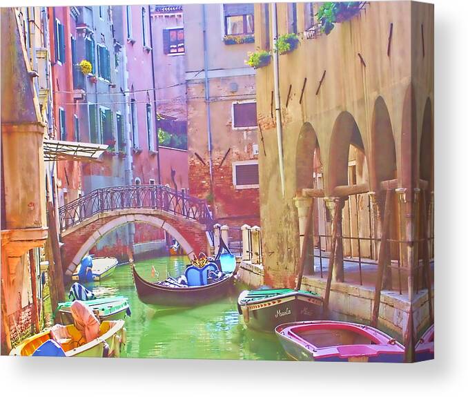 Venice Canvas Print featuring the photograph Siesta Time in Venice by Christiane Kingsley