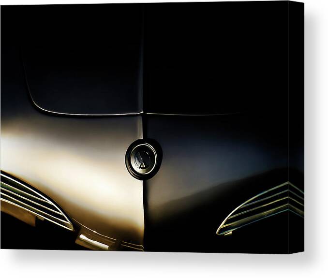 Volkswagen Canvas Print featuring the digital art Silver Shadow by Douglas Pittman