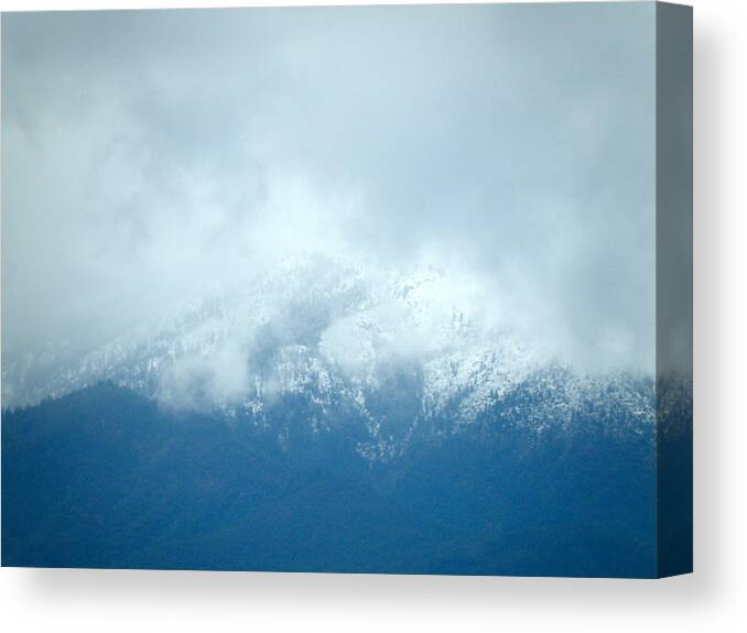  Canvas Print featuring the photograph Snowy Hill by William McCoy