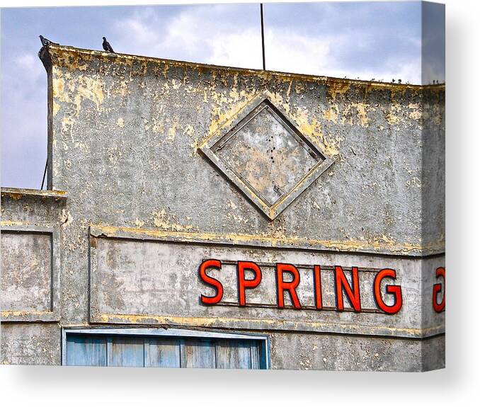 Old Building Canvas Print featuring the photograph Spring by Brian Sereda