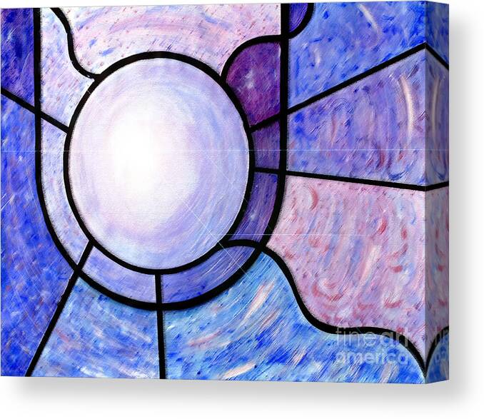  Canvas Print featuring the mixed media Stained Glass by Danielle Scott