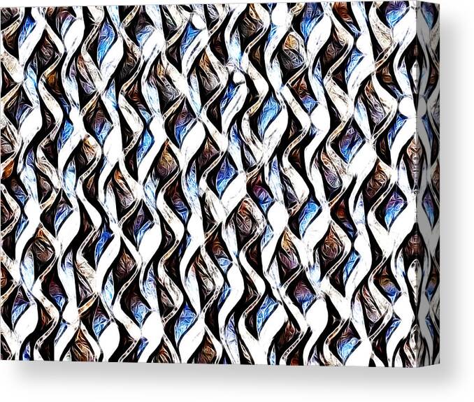 Woven Canvas Print featuring the photograph Strands and Things by Lisa Stanley