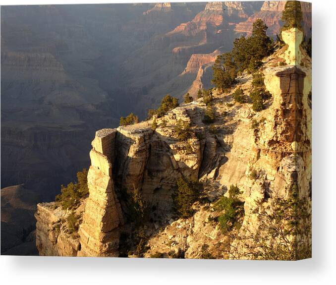 Grand Canyon Canvas Print featuring the photograph Sunset At The Grand Canyon V by Julie Niemela