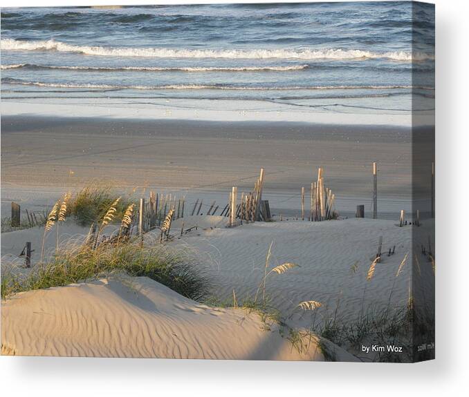 Sunset Canvas Print featuring the photograph Sunset Reflections From Behind by Kim Galluzzo