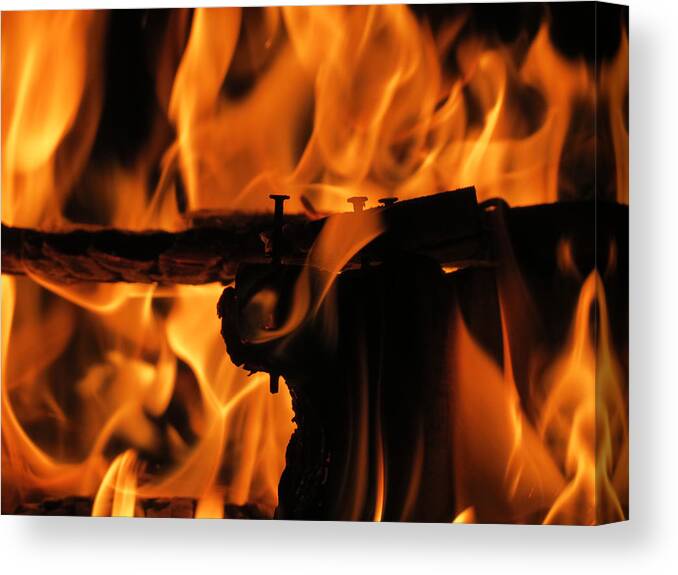 Fire Canvas Print featuring the photograph Swirl by Azthet Photography