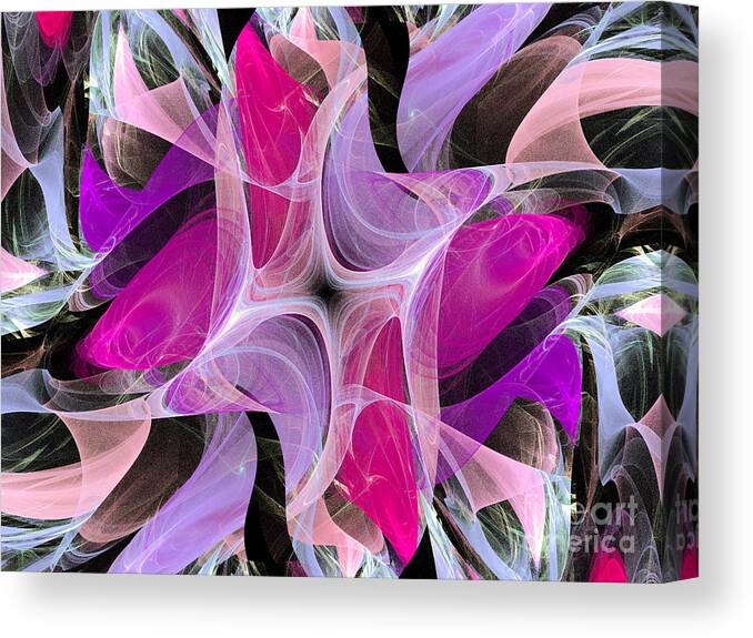Andee Design Abstract Canvas Print featuring the digital art The Dancing Princesses Abstract by Andee Design