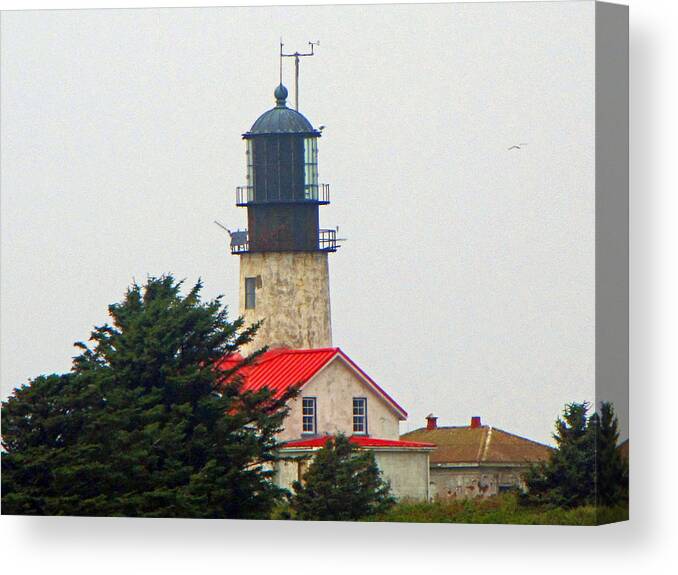 Cape Flattery Canvas Print featuring the photograph The Lighthouse of Tatoosh by Tikvah's Hope