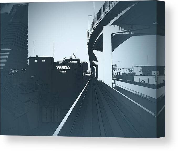 Tokyo Canvas Print featuring the photograph Tokyo Ride by Naxart Studio