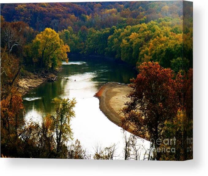 Landscape Canvas Print featuring the photograph Tranquil View by Peggy Franz