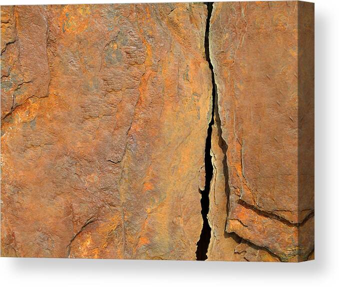 Metal Canvas Print featuring the photograph View from Above by JoAnn Lense