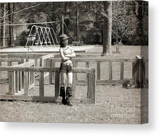 Lonely Canvas Print featuring the photograph Waiting For You by Ester McGuire