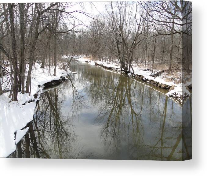 Whiteman Canvas Print featuring the mixed media Whitemans Creek by Bruce Ritchie