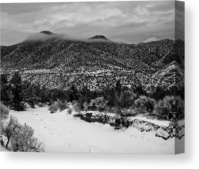 Mountains Canvas Print featuring the photograph Winter Hills by Atom Crawford