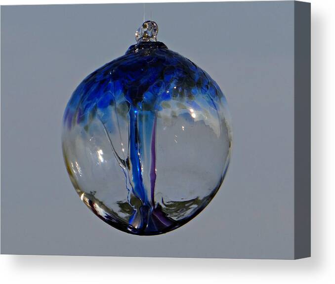 Glass Canvas Print featuring the photograph Witch's Ball by Dark Whimsy