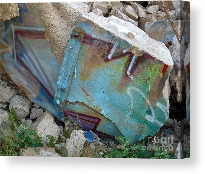 Construction Canvas Print featuring the photograph Your Thoughts by Jim Simak