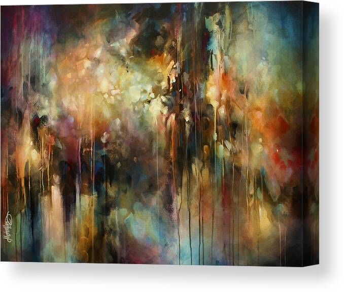 Large Canvas Print featuring the painting ' Summers Rain ' by Michael Lang